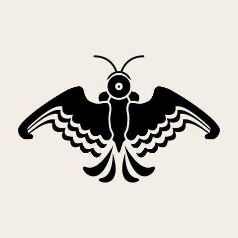 Bat 1 — Korean traditional animal motif vector (박쥐문 8832)