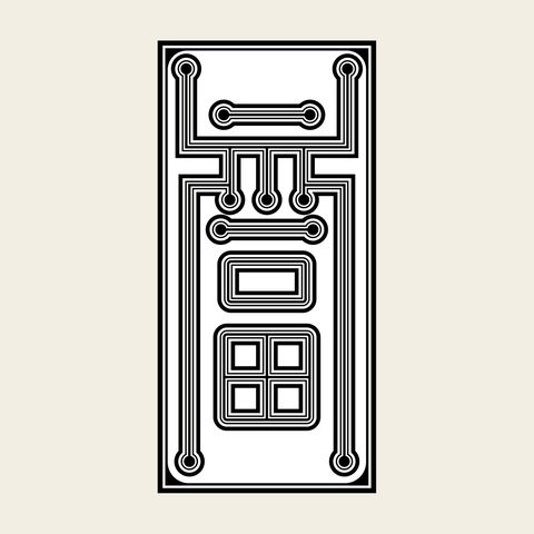 Bok fortune 10 — Korean traditional character motif vector (복자문 9403)