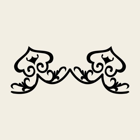 Bosanghwa scroll band — Korean traditional band motif vector (보상화문 5217)