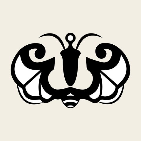 Butterfly 2 — Korean traditional animal motif vector (나비문 9250)