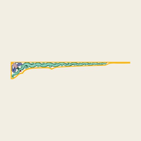 Dancheong nagyang strip — Korean traditional dancheong motif vector (창덕궁 어수문 낙양)