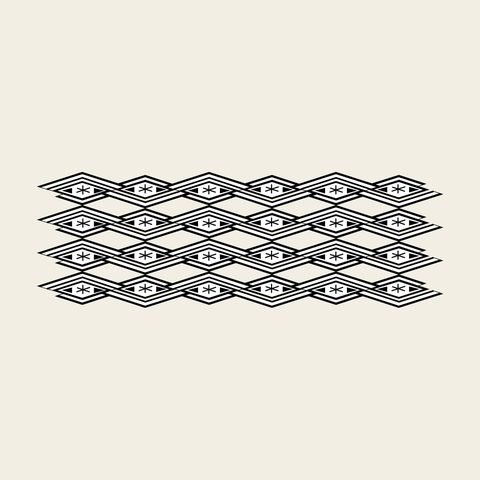 Diamond chain lattice — Korean traditional diamond motif vector (신안사 대광전 5803)