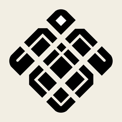 Diamond knot interlace — Korean traditional interlace motif vector (기타 9666)