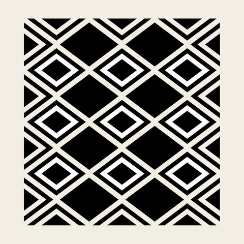 Diamond lattice panel — Korean traditional diamond motif vector (마름모형문 9239)