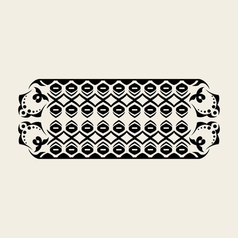 Dot band border — Korean traditional dot motif vector (기타 9575)