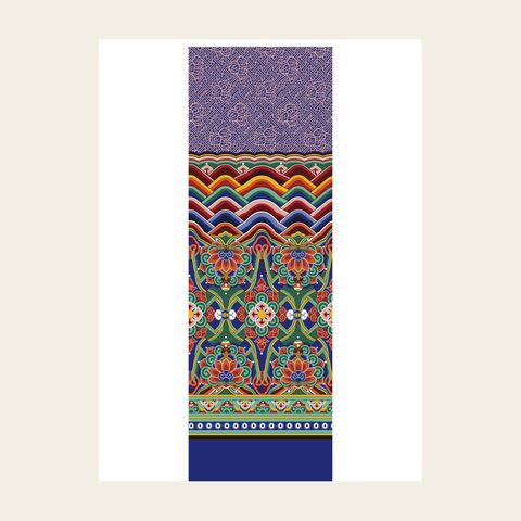 Great beam head brocade — Korean traditional beam-head motif vector (경복궁 강녕전 대보A)