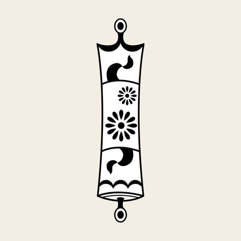 Hanging scroll — Korean traditional scroll motif vector (칠보문 8590)