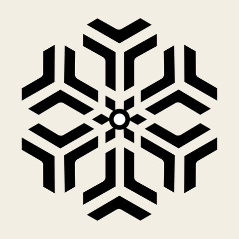 Hex snowflake lattice — Korean traditional hex motif vector (기타 8336)