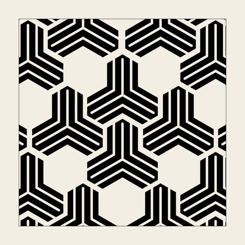 Hex tortoise y lattice — Korean traditional hex motif vector (흥주사 대웅전 4683)