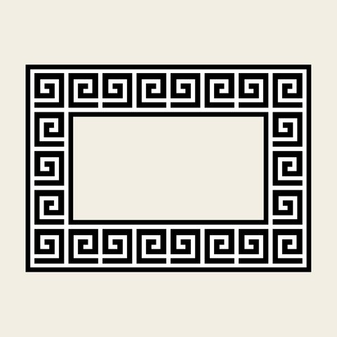 Key fret frame — Korean traditional fret motif vector (기타 9063)