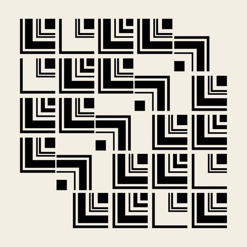 Key fret steps — Korean traditional fret motif vector (기타 9920)