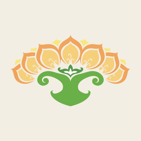 Lotus bloom colour — Korean traditional bloom motif vector (연꽃문 4669)