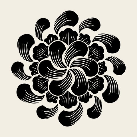 Peony motif