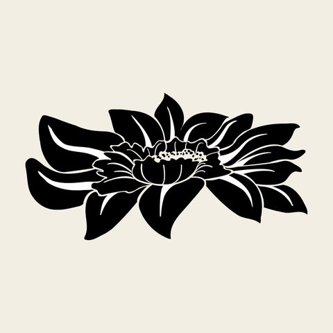 Peony yeongtapsa 1 — Korean traditional flower motif vector (영탑사 대웅전 5896)