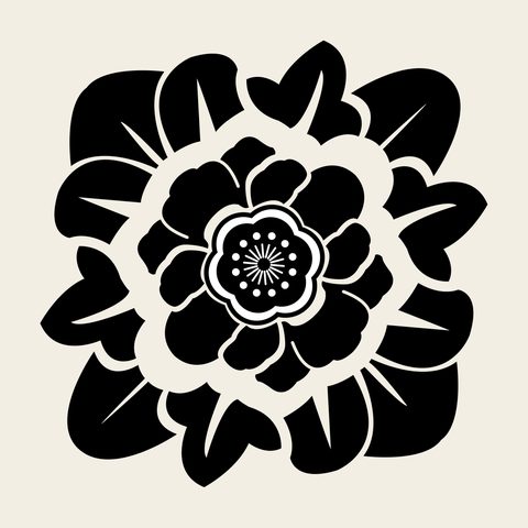 Peony yeongtapsa 2 — Korean traditional flower motif vector (영탑사 대웅전 5898)