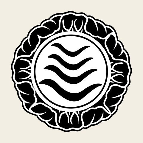 Sanskrit roundel — Korean traditional character motif vector (범자문 8373)