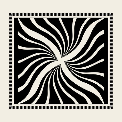 Swirl ray square — Korean traditional taegeuk motif vector (기타 4703)
