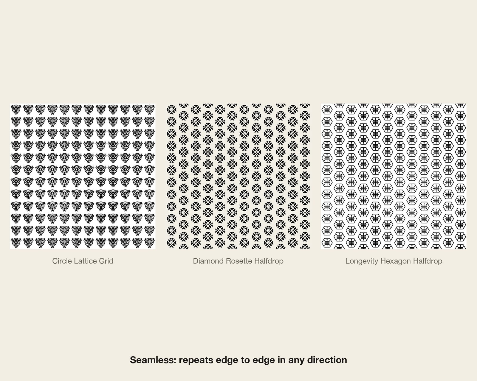 Korean Lattice Seamless Patterns — repeat preview
