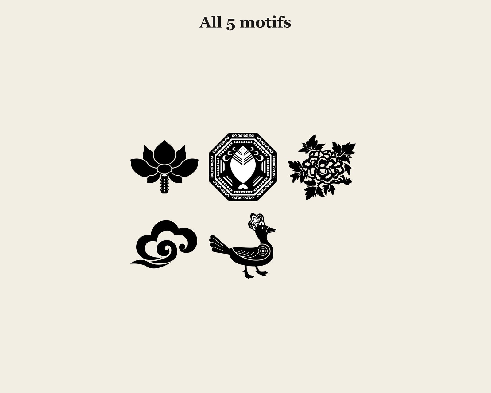 Korean Pattern Starter Set — motifs overview