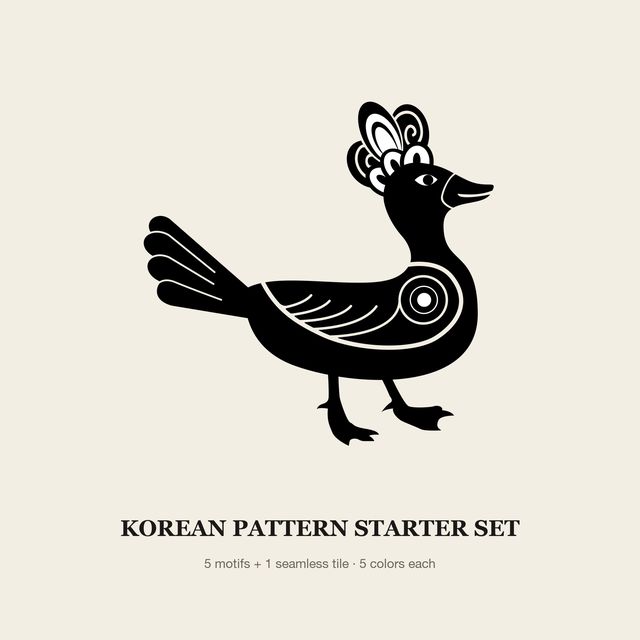 Korean Pattern Starter Set — Vector Motif Set