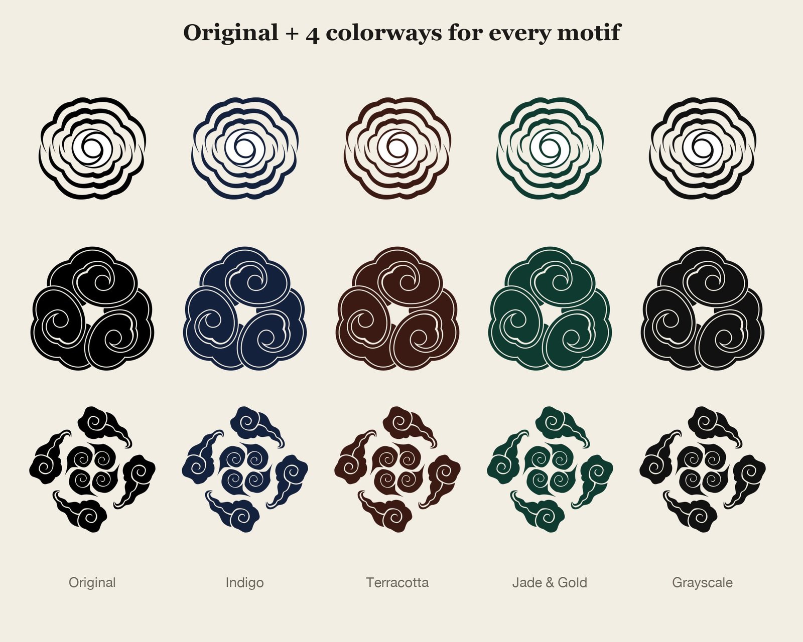 Korean Traditional Patterns Vol.04 — colourways