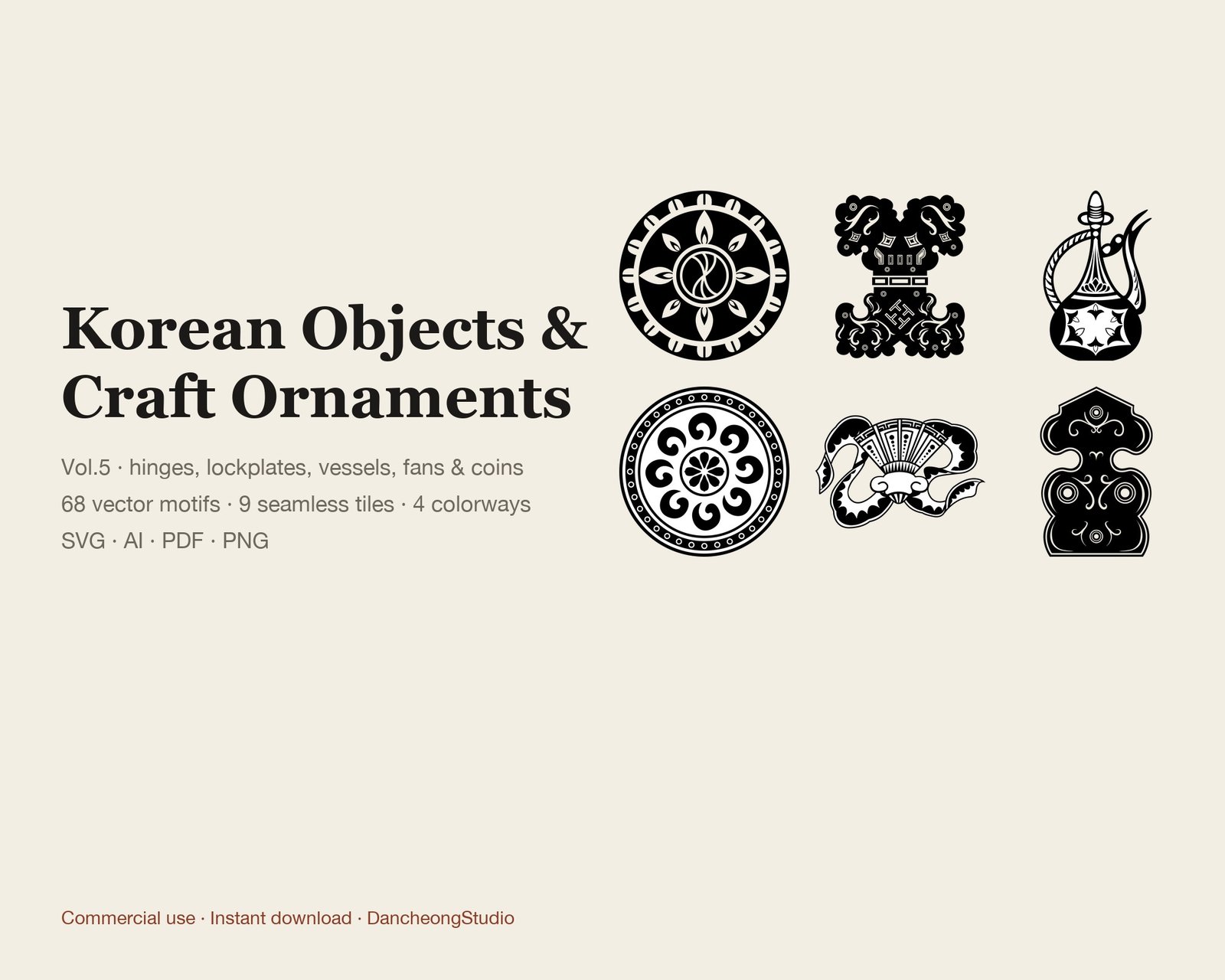 Korean Traditional Patterns Vol.05 — Objects & Ornaments — cover
