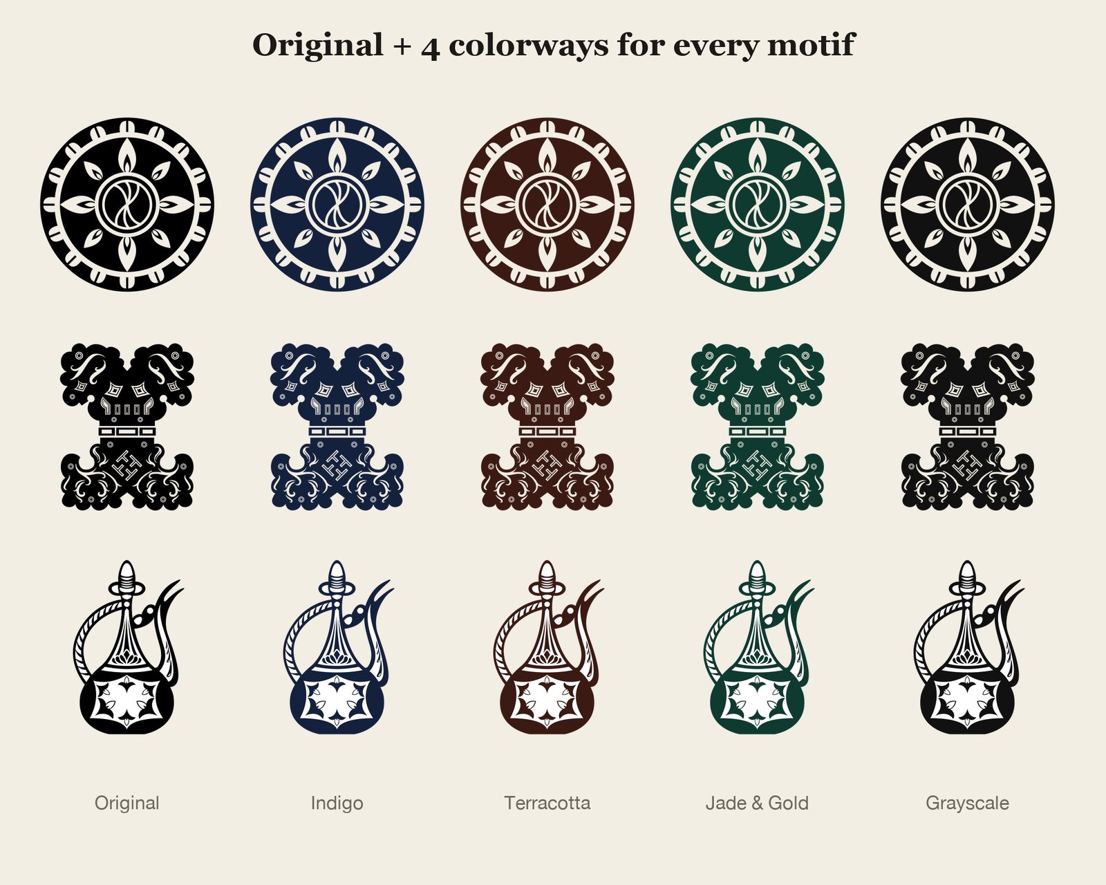 Korean Traditional Patterns Vol.05 — colourways