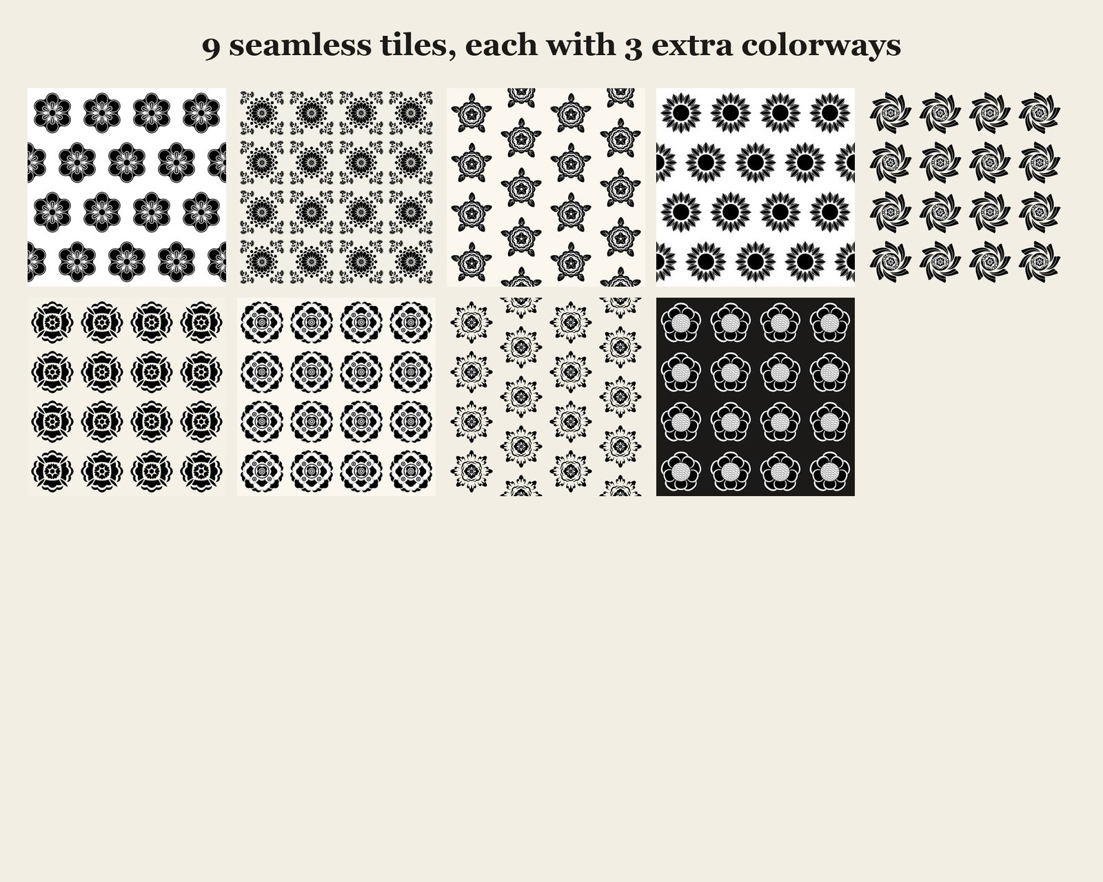 Korean Traditional Patterns Vol.08 — seamless tiles