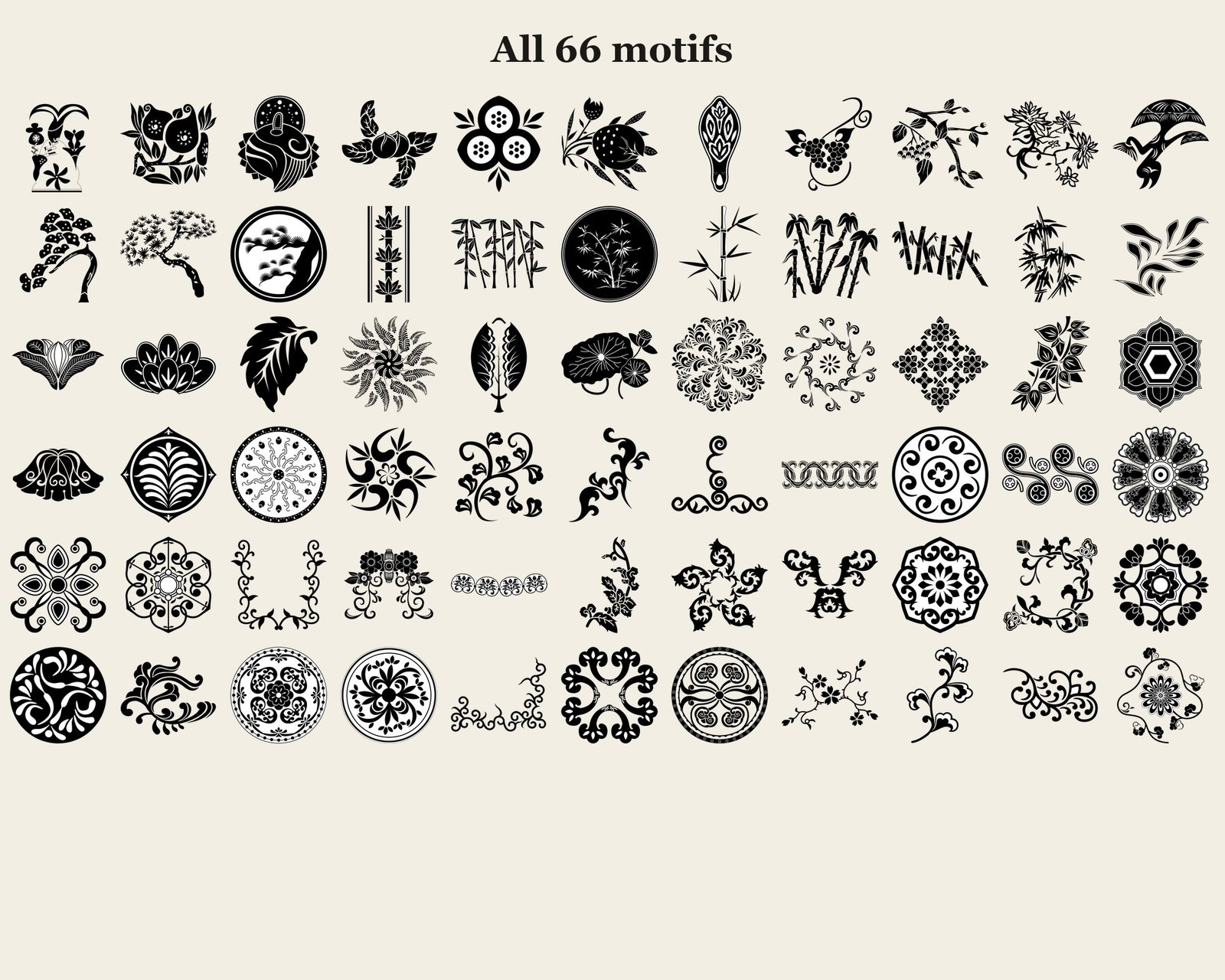 Korean Traditional Patterns Vol.09 — motifs overview