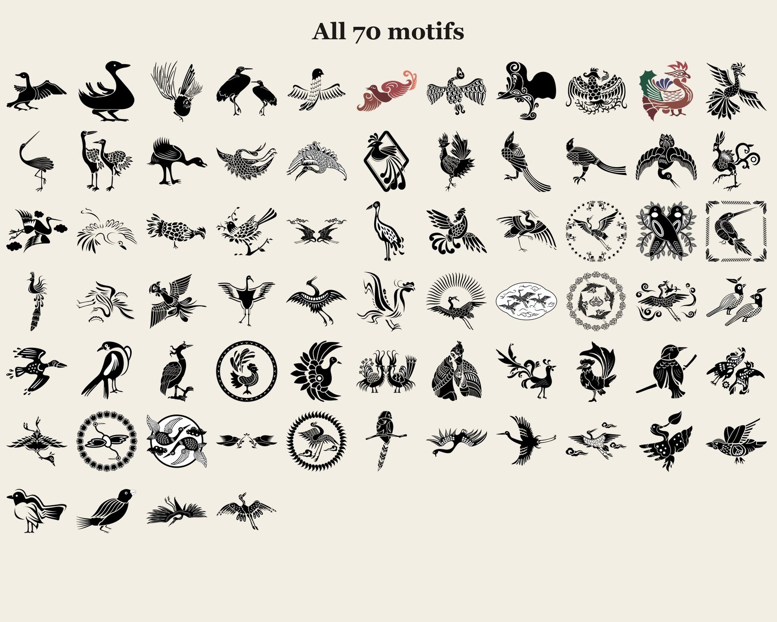 Korean Traditional Patterns Vol.10 — motifs overview