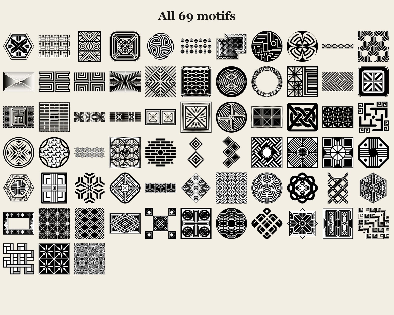 Korean Traditional Patterns Vol.12 — motifs overview