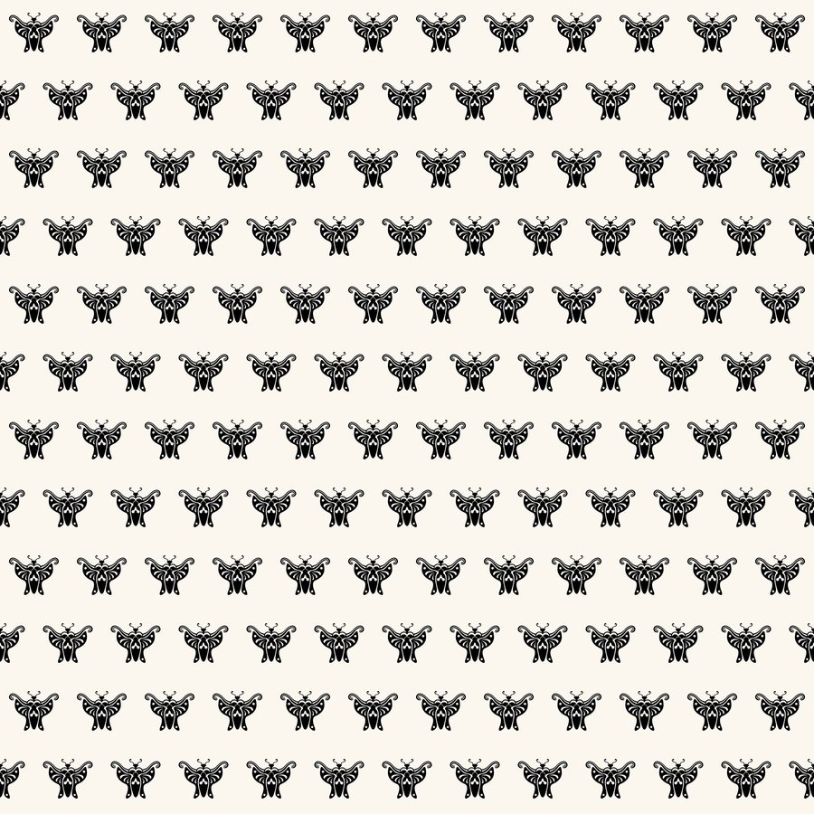 Butterfly brick seamless Korean pattern tile, 3×3 repeat preview