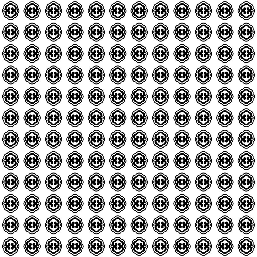 Cloud quatrefoil grid seamless Korean pattern tile, 3×3 repeat preview
