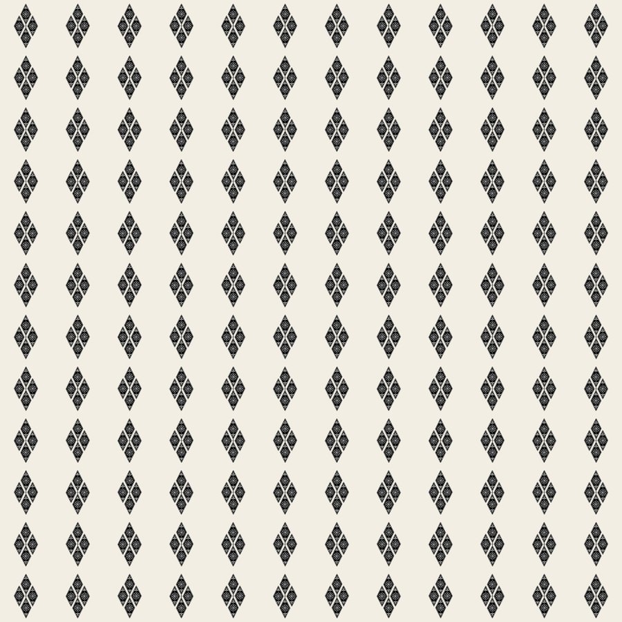 Flower diamond checker seamless Korean pattern tile, 3×3 repeat preview