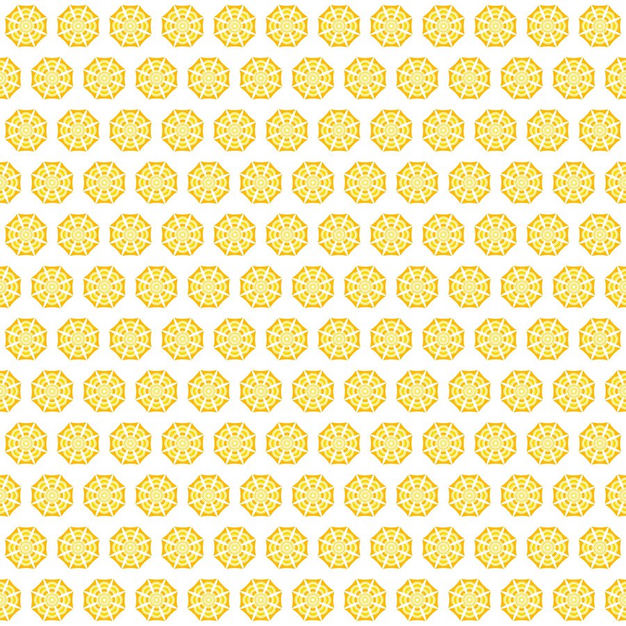 Flower sun brick seamless Korean pattern tile, 3×3 repeat preview