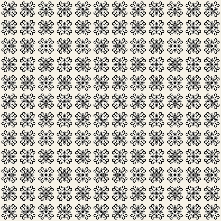 Honeysuckle cross rotating seamless Korean pattern tile, 3×3 repeat preview