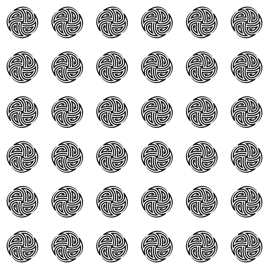 Knot roundel altrot seamless Korean pattern tile, 3×3 repeat preview