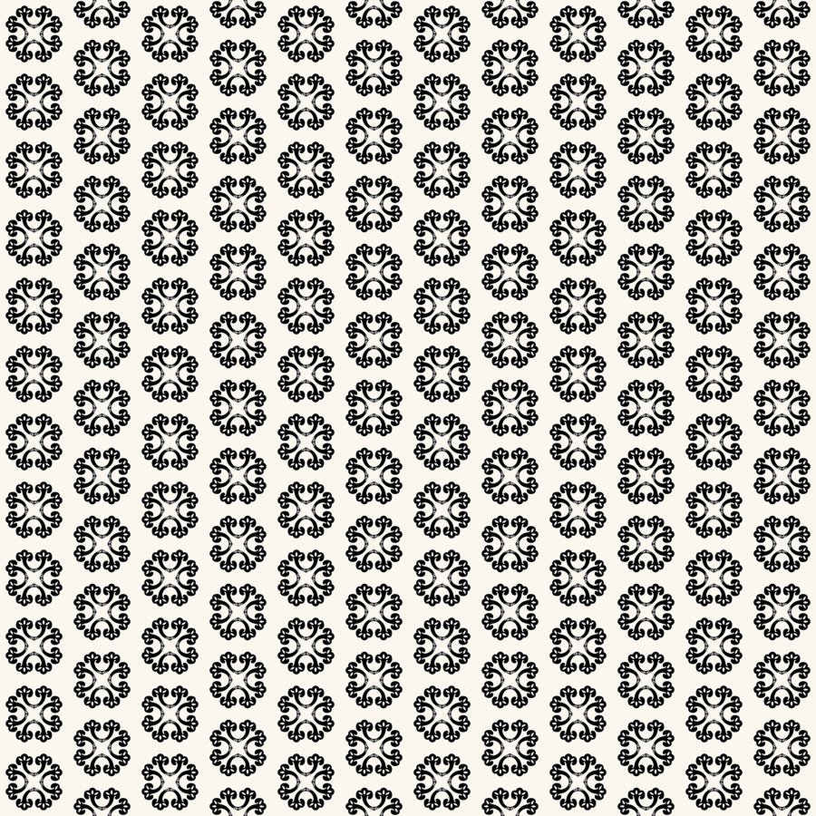 Lingzhi roundel halfdrop seamless Korean pattern tile, 3×3 repeat preview