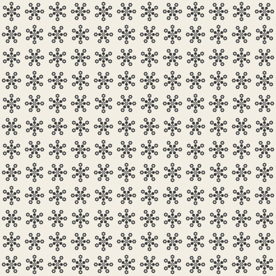 Lotus snowflake rotating seamless Korean pattern tile, 3×3 repeat preview