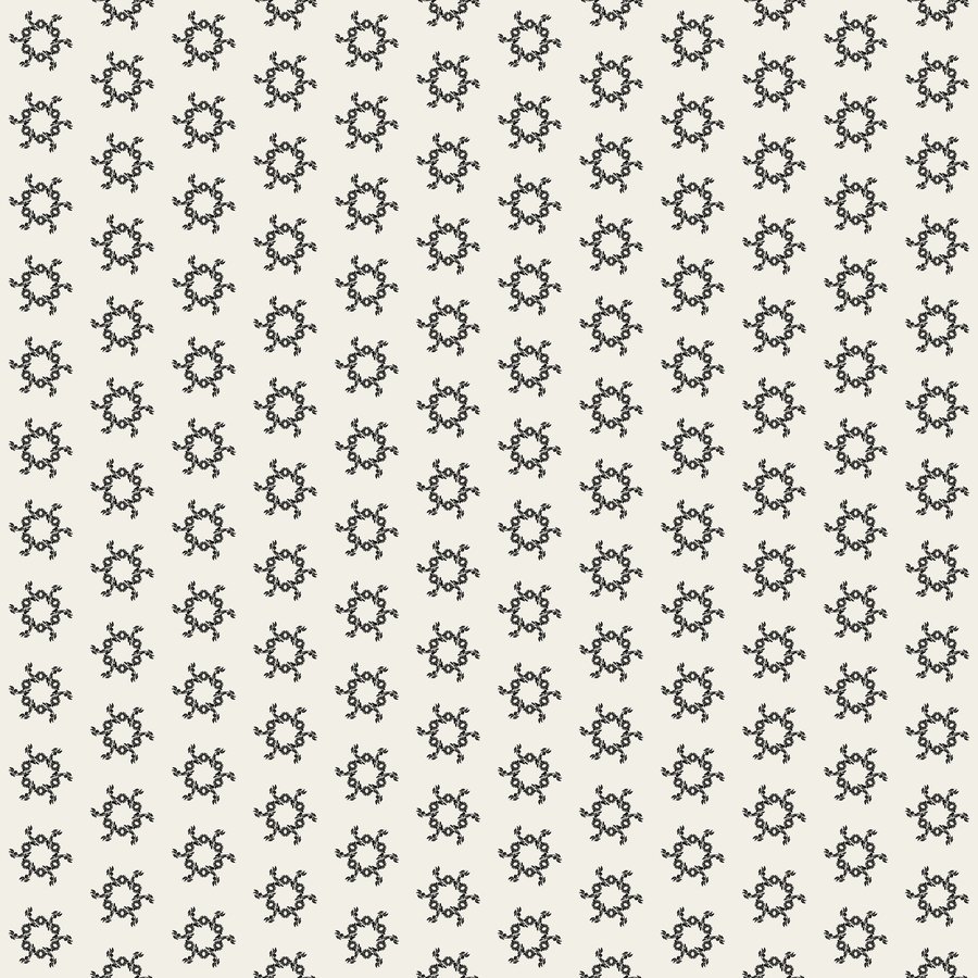 Sun roundel halfdrop seamless Korean pattern tile, 3×3 repeat preview