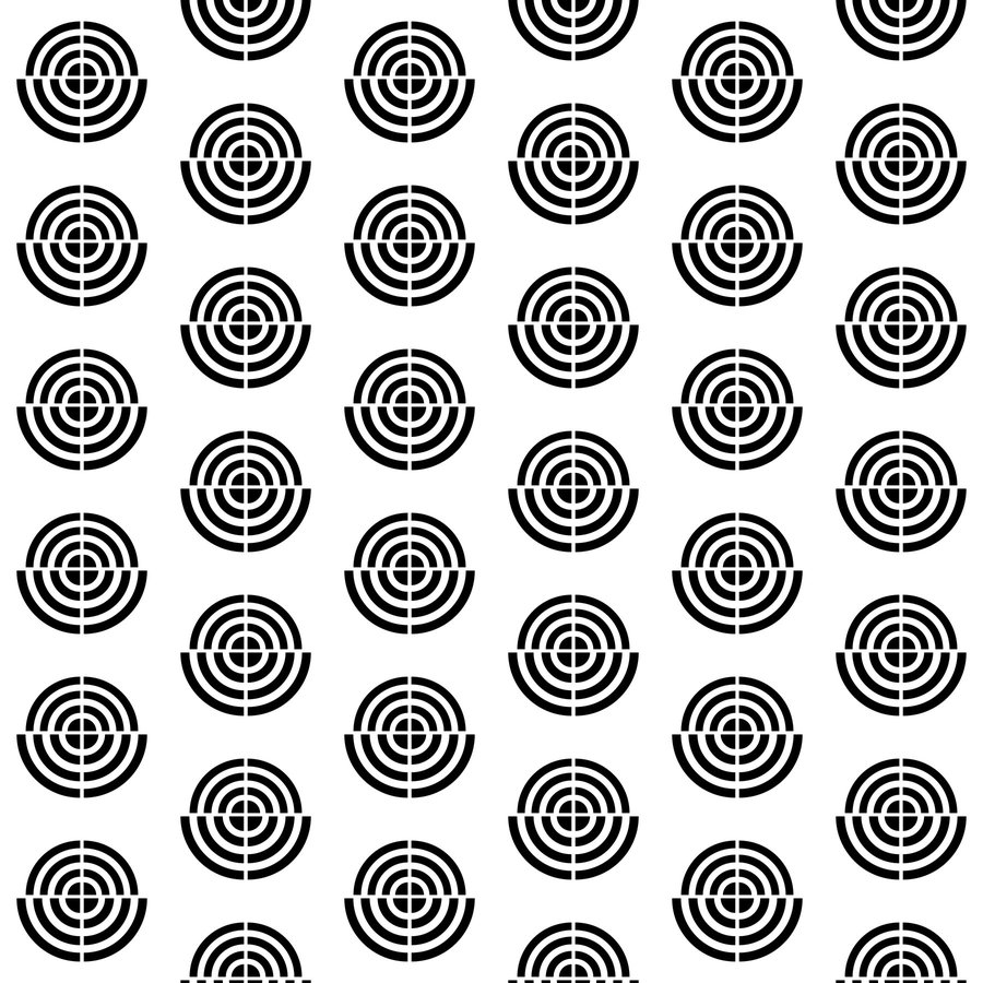Target roundel halfdrop seamless Korean pattern tile, 3×3 repeat preview